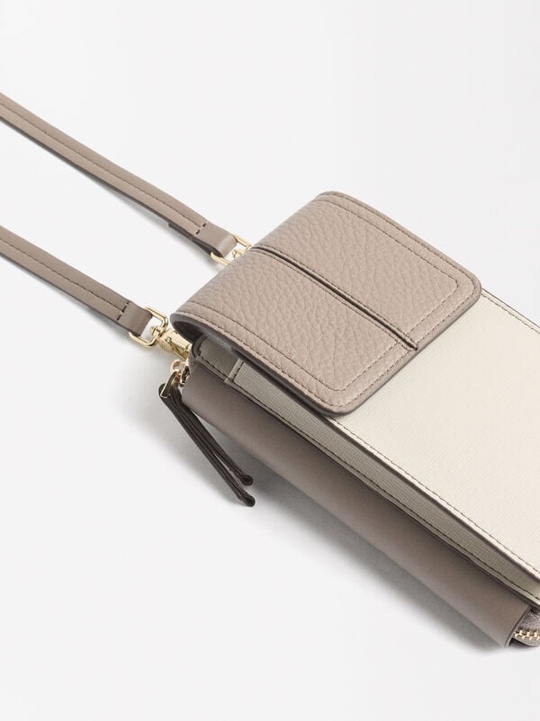 Phone bag with flap closure
