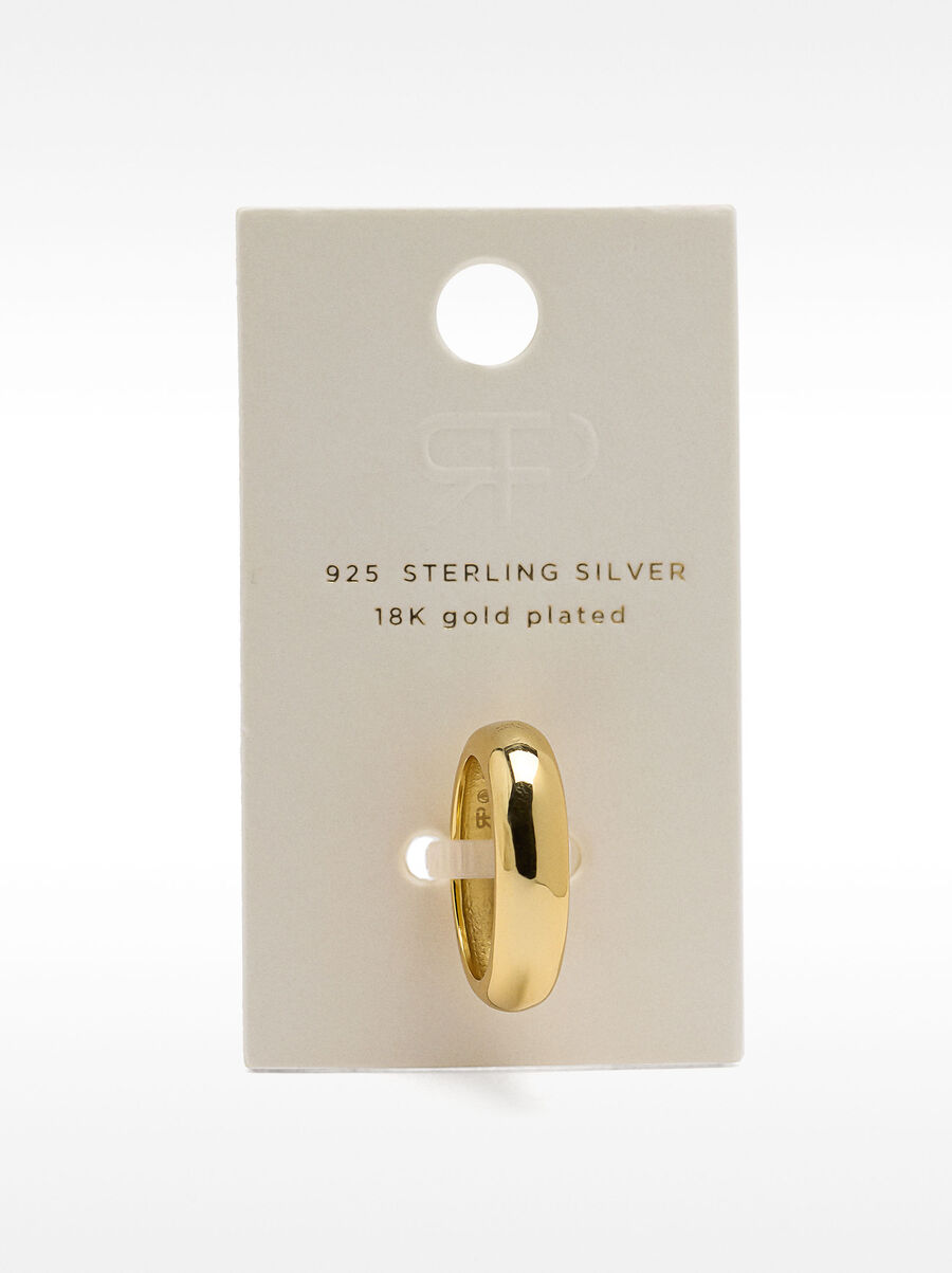 Anello arrotondato liscio - argento sterling 925