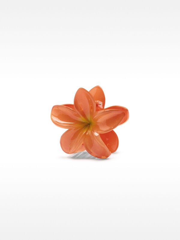 Haarklammer mit Blumenmuster