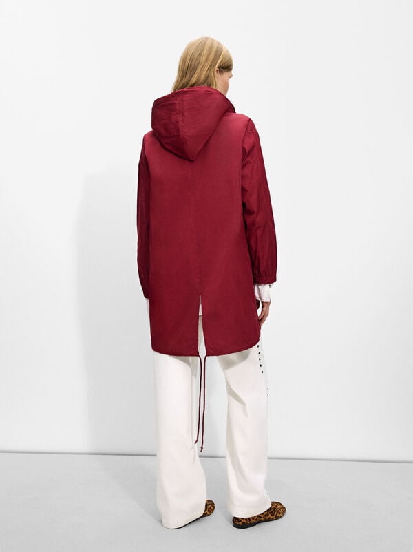 High-neck parka