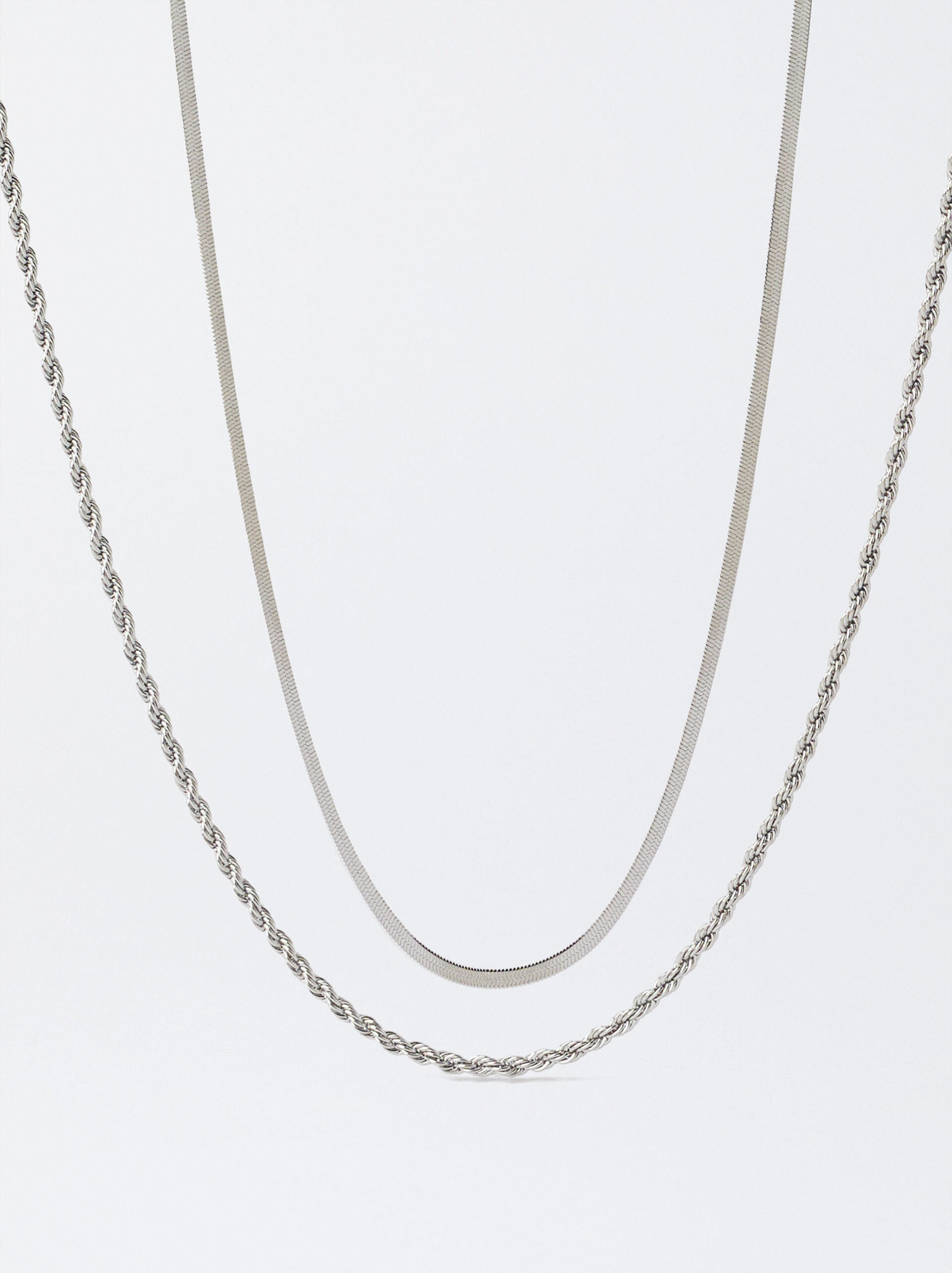 Stainless Steel Necklace Set image number 0.0
