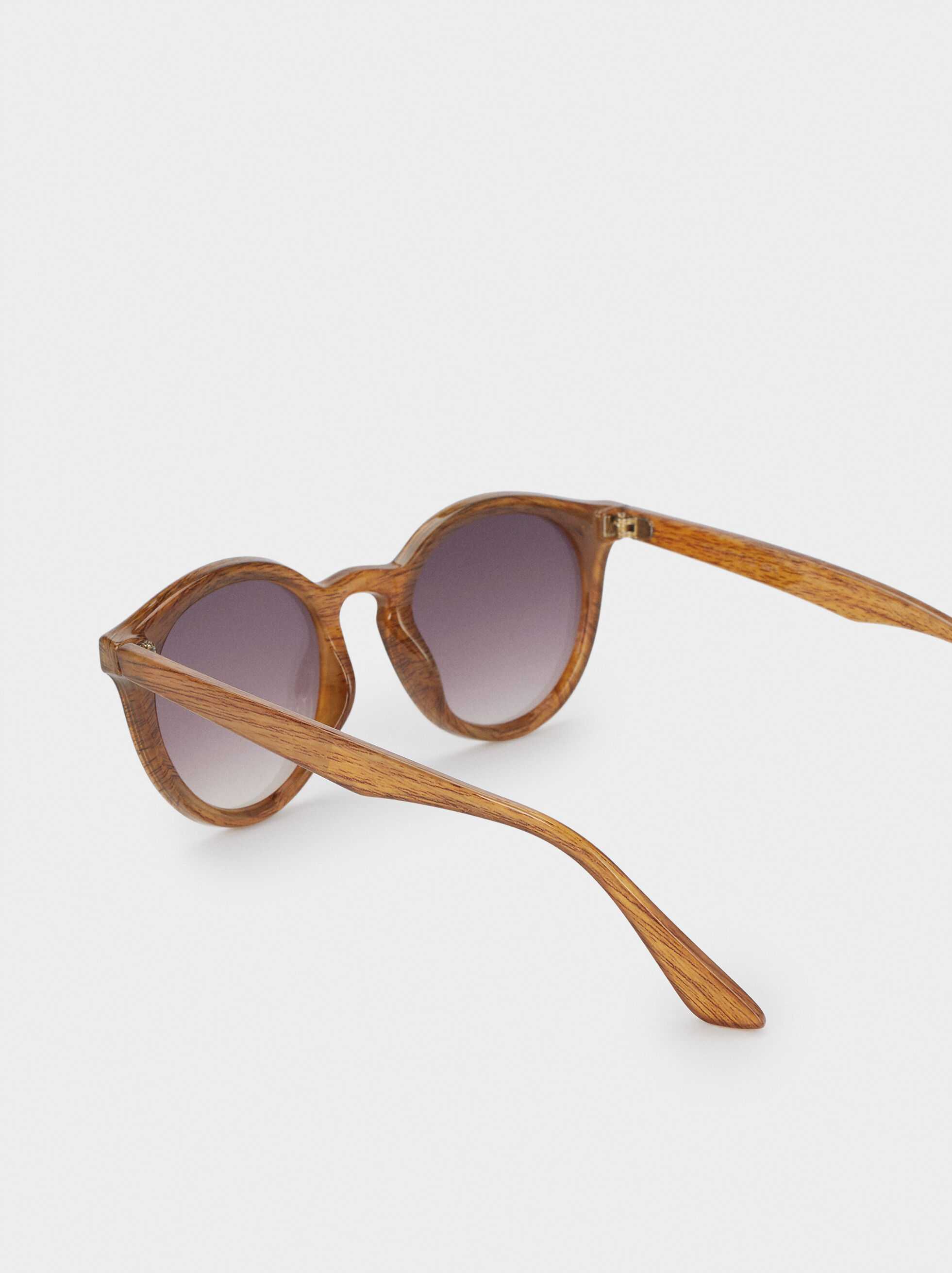 Sunglasses With Round Frames Caramel Woman Sunglasses Parfois Com