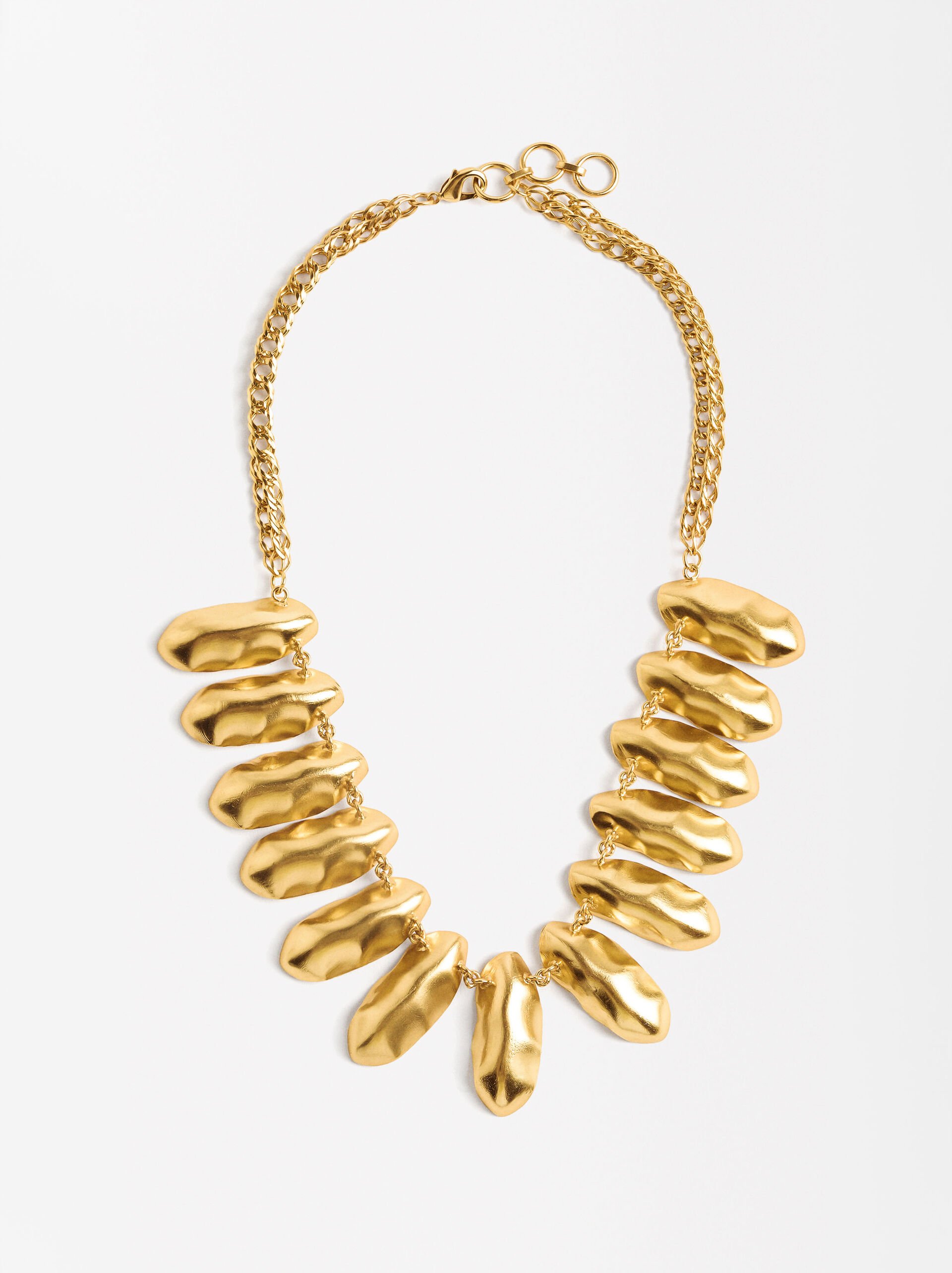 EXCLUSIVO ONLINE - Collar doble de eslabones baño oro de 18k image number 0.0