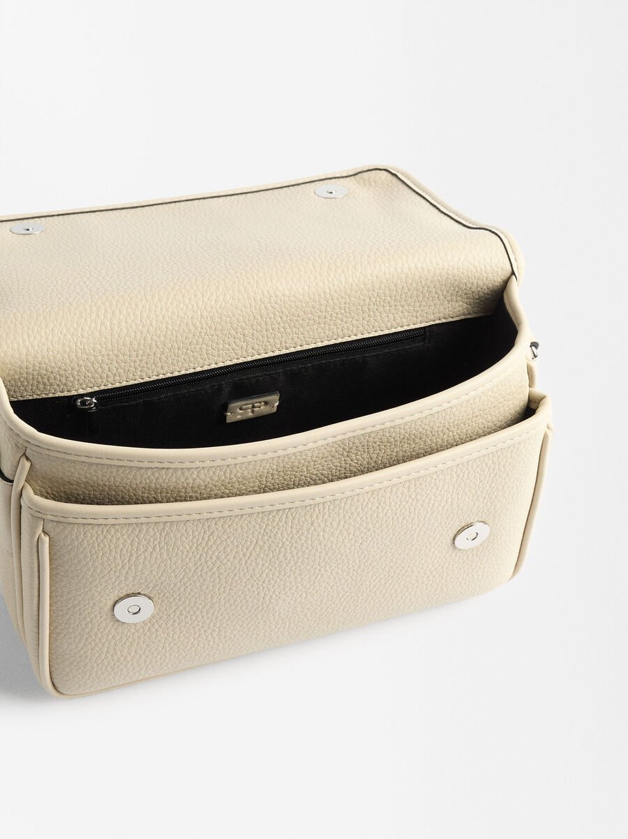 Borsa a spalla con texture