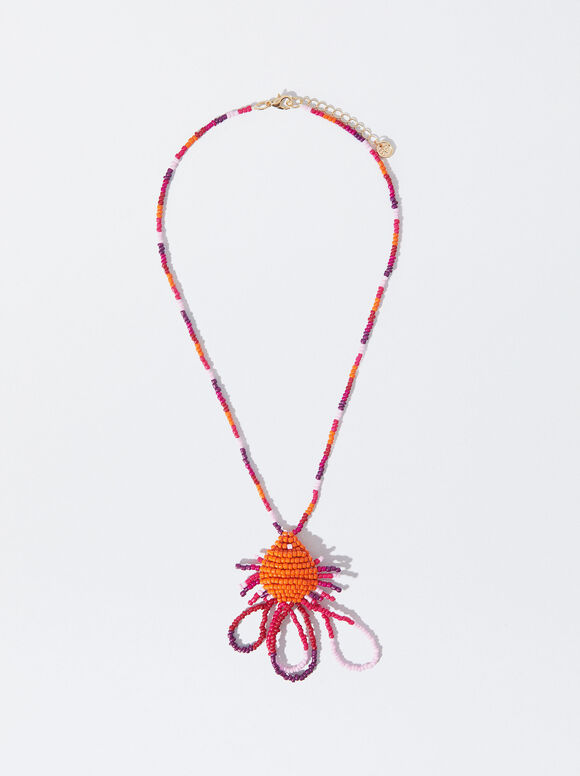 Necklace With Beads, Multicolor, hi-res
