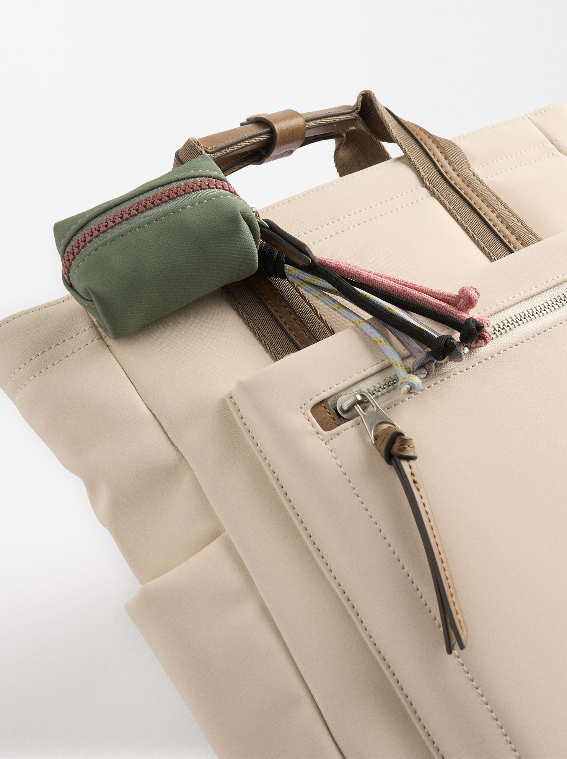 Nylon-effect backpack for 13" laptop image number 2.0