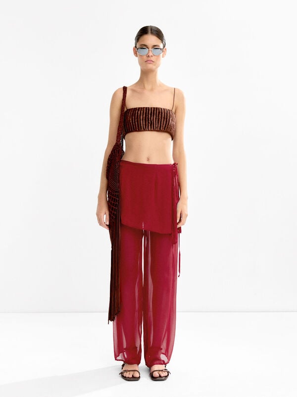 Silk pants