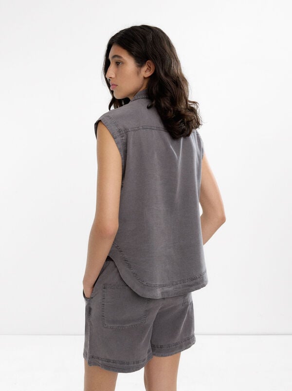 100% lyocell shorts