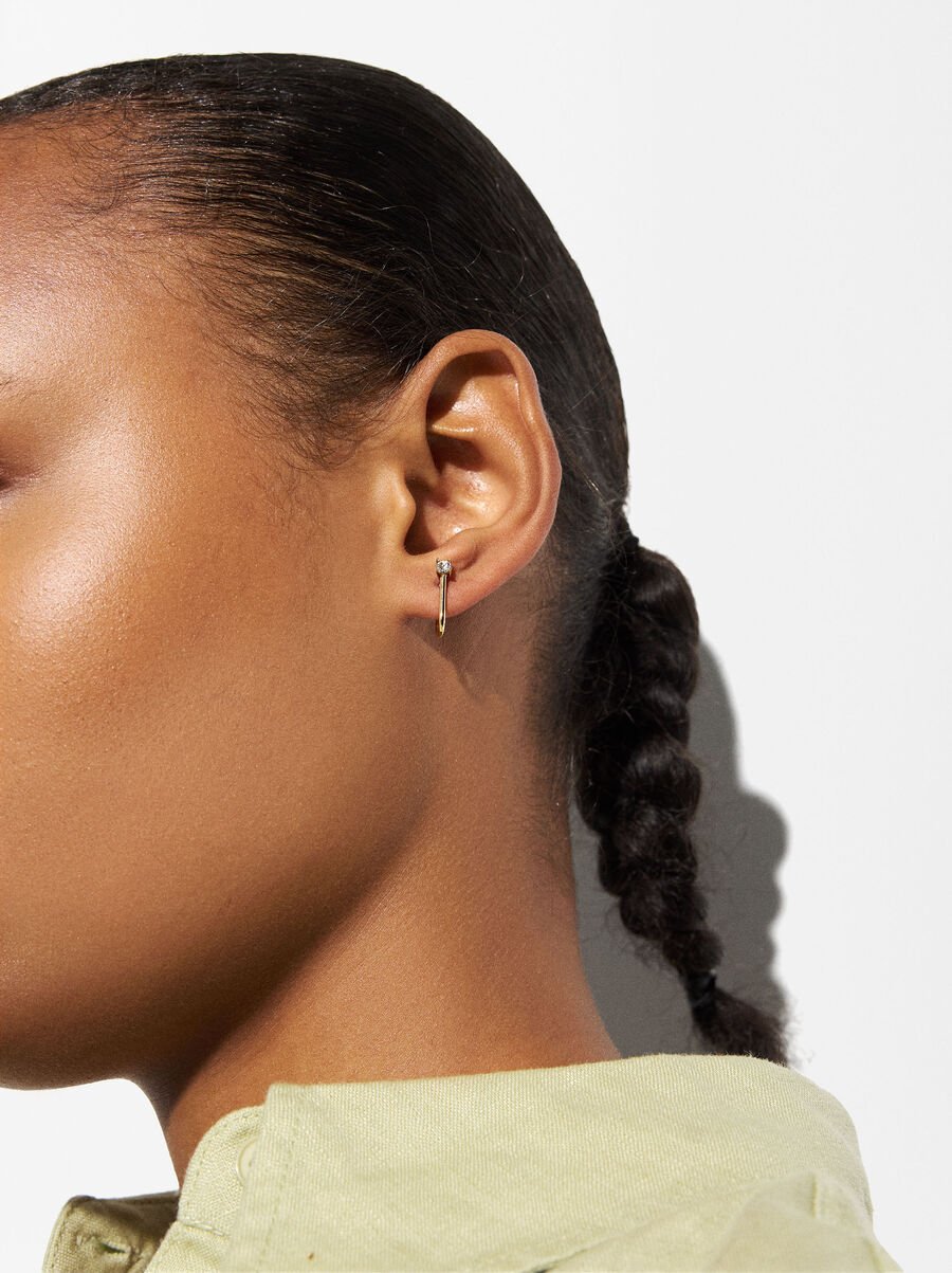 Crystal earrings - stainless steel