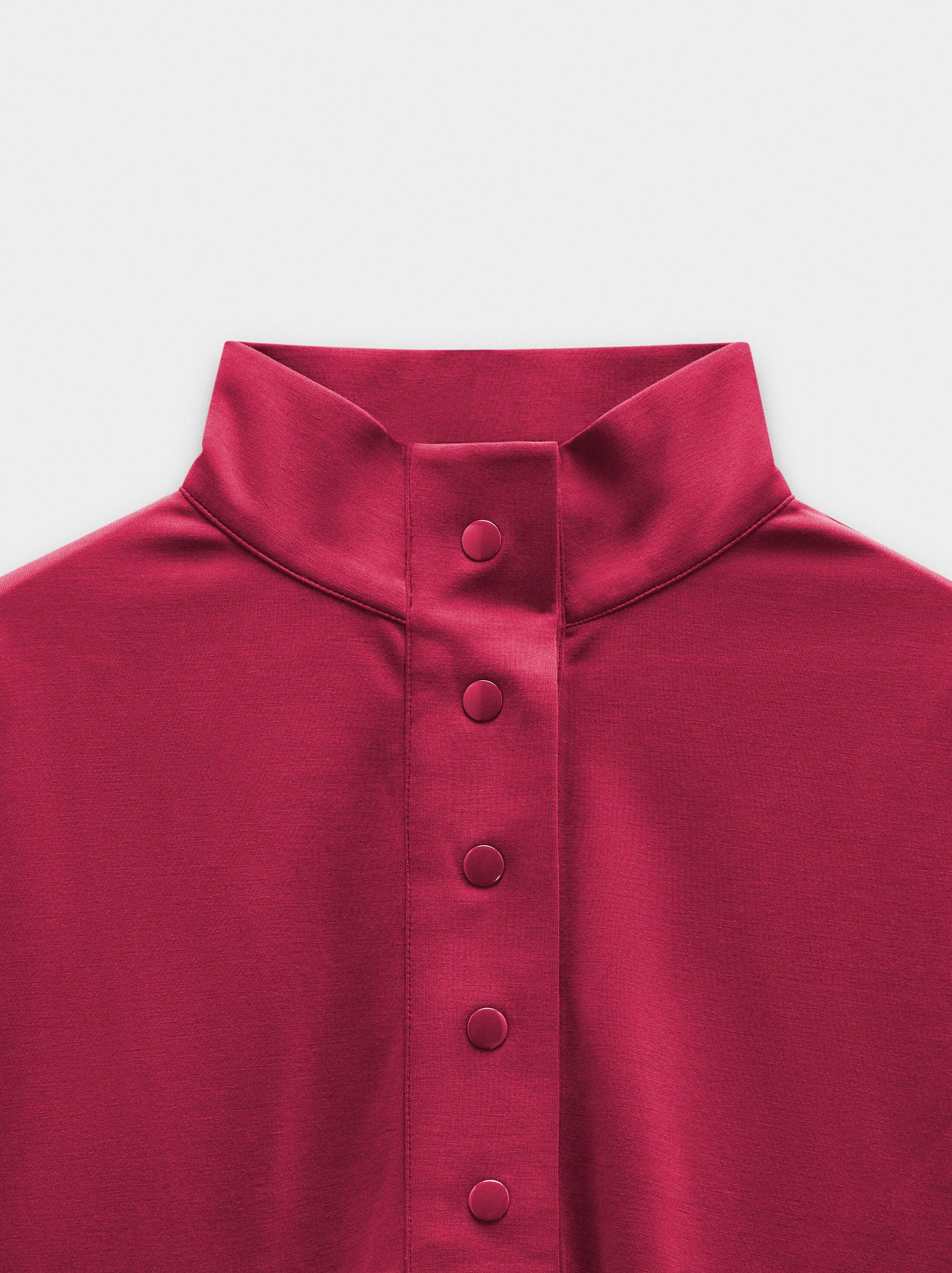 Sweatshirt with buttons soft touch image number 6.0