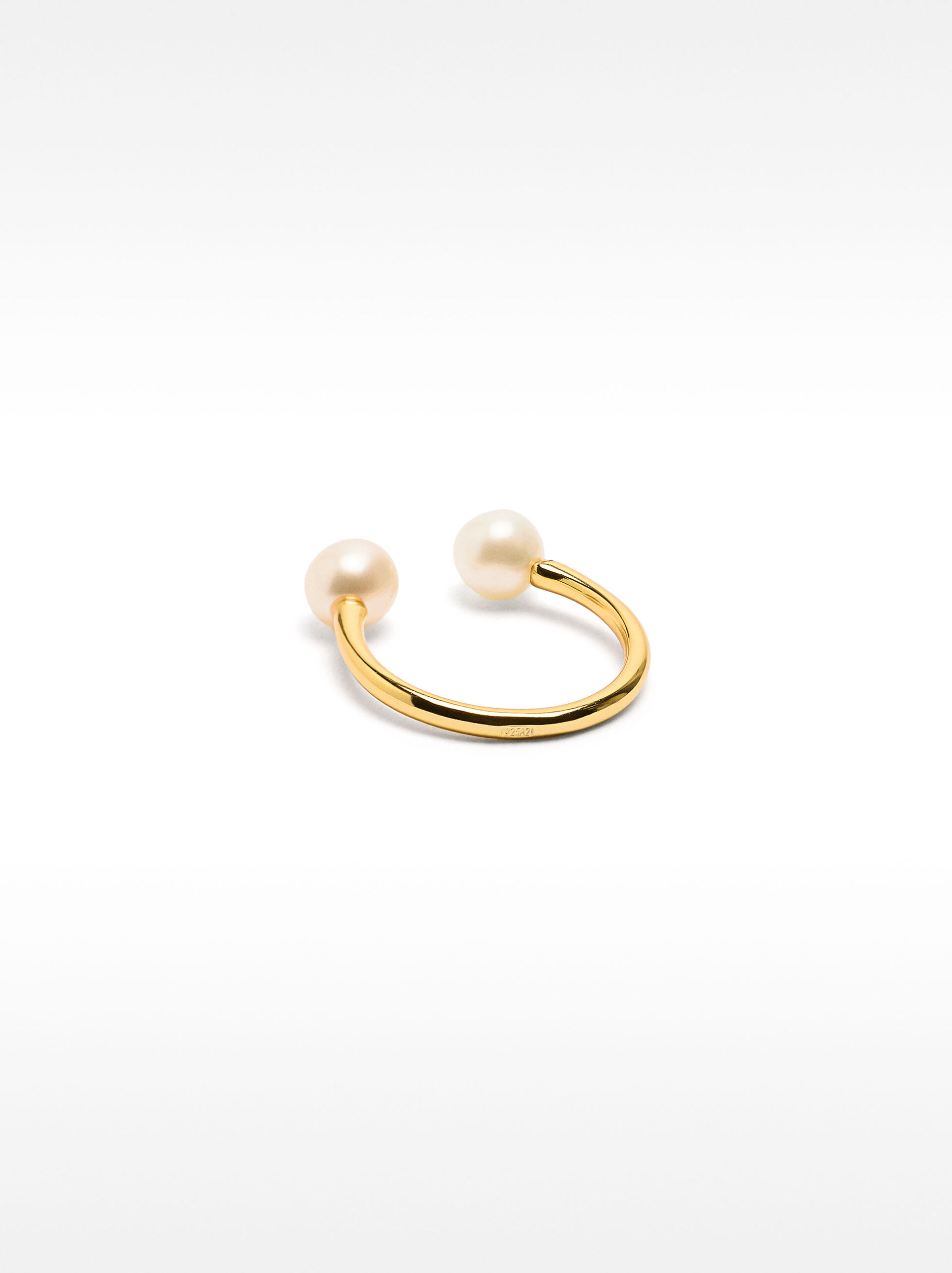 Anillo con perlas - plata de ley 925 image number 4.0