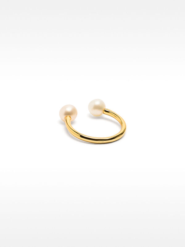 Ring with pearls - 925 sterling silver