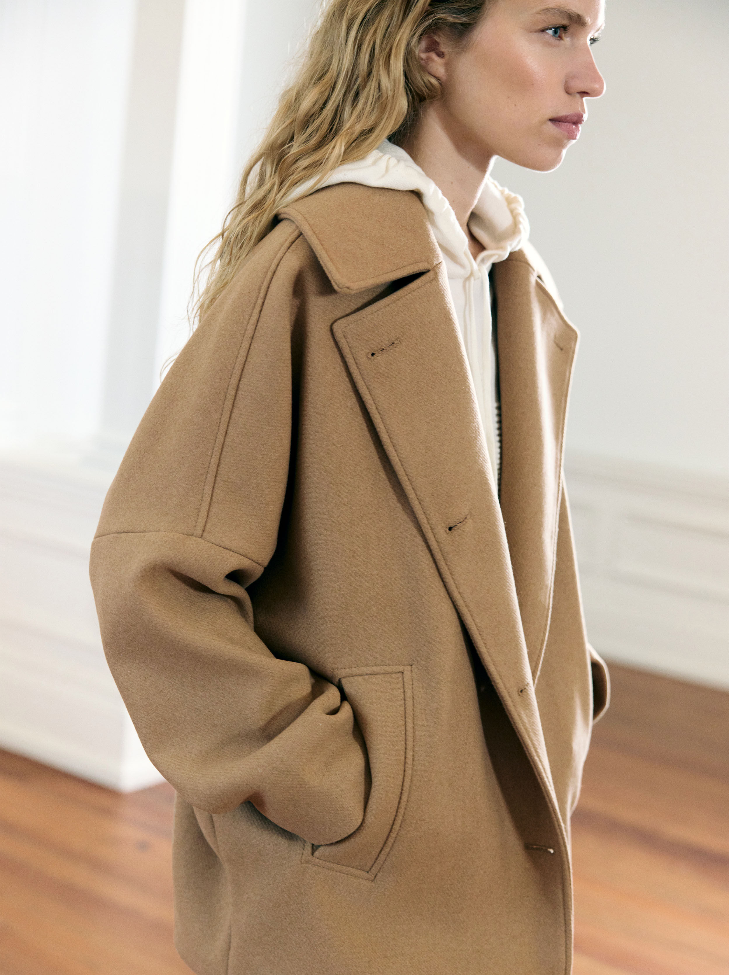 Wool Coat With Buttons