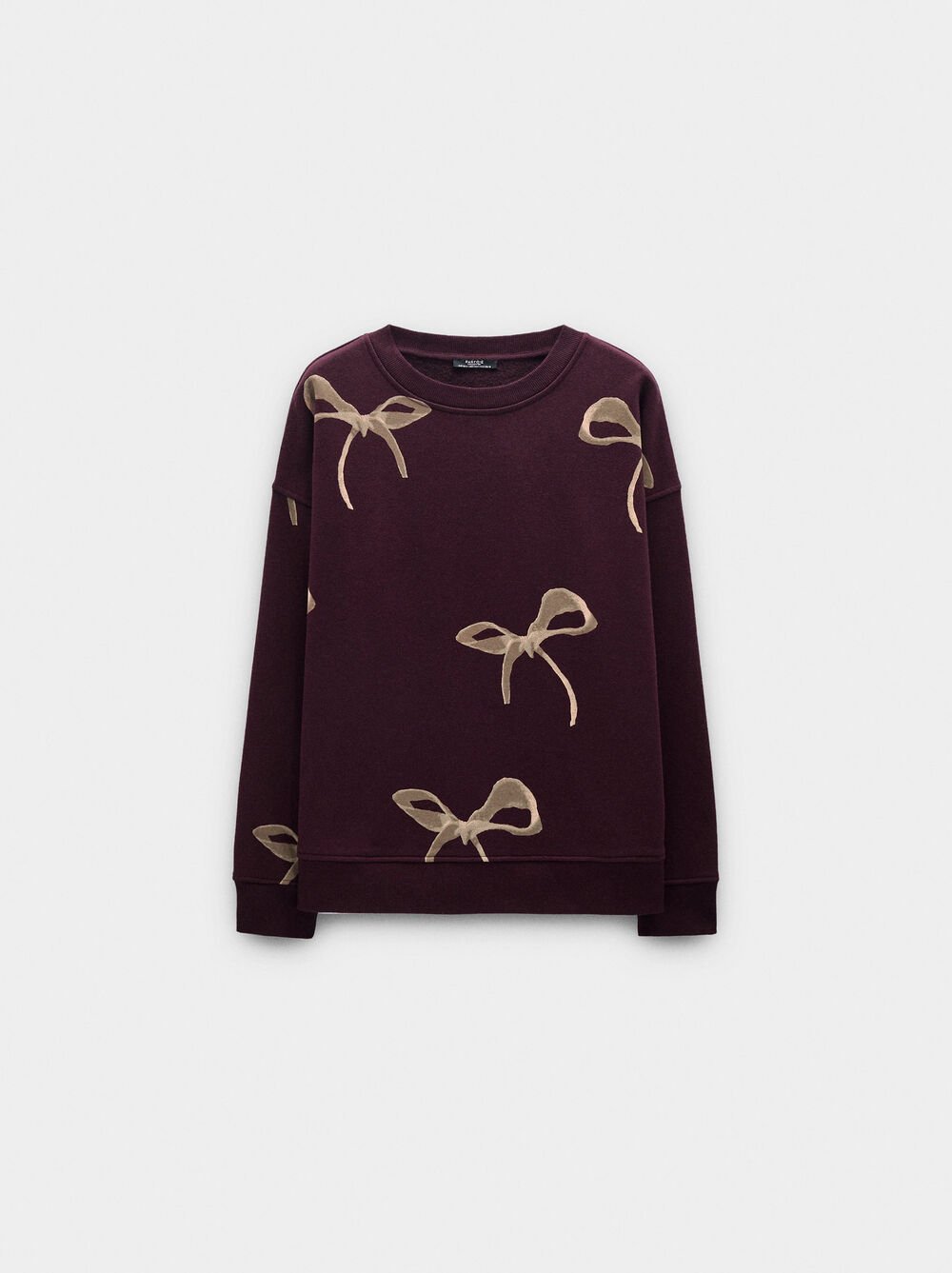 Sweatshirt with printed bows
