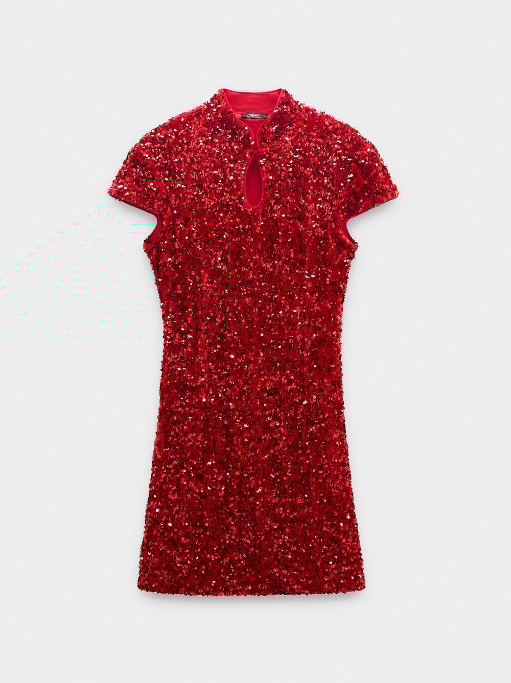 Short dress with sequins