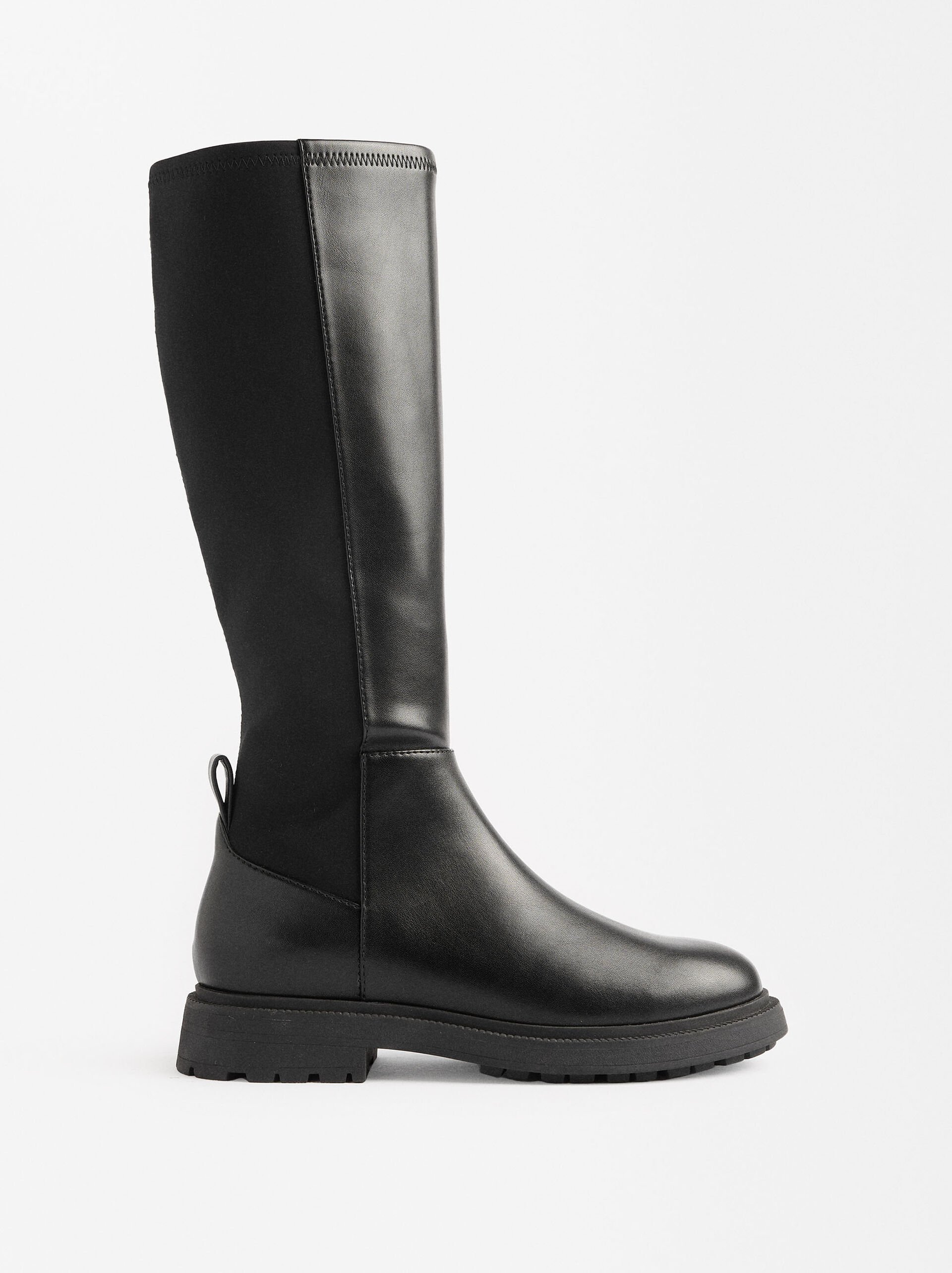 Flat high boots image number 0.0