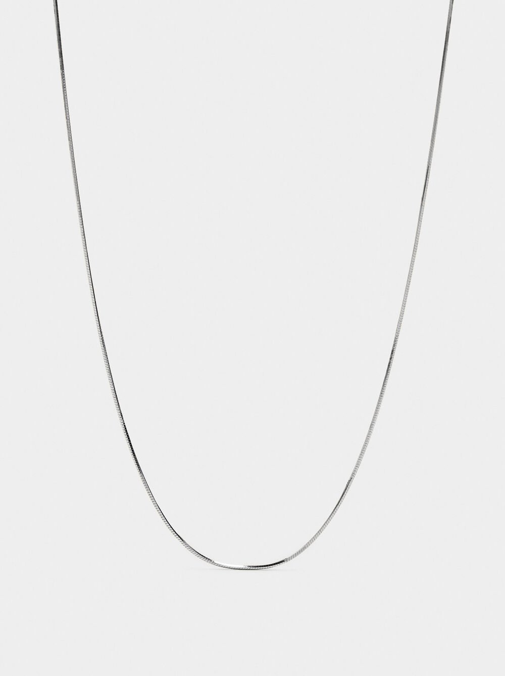 Collana catena in cobra - argento sterling 925