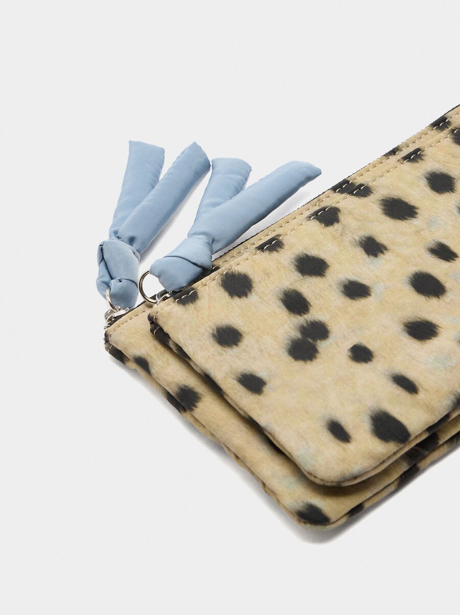 Bolsa multiusos de nylon estampado animal