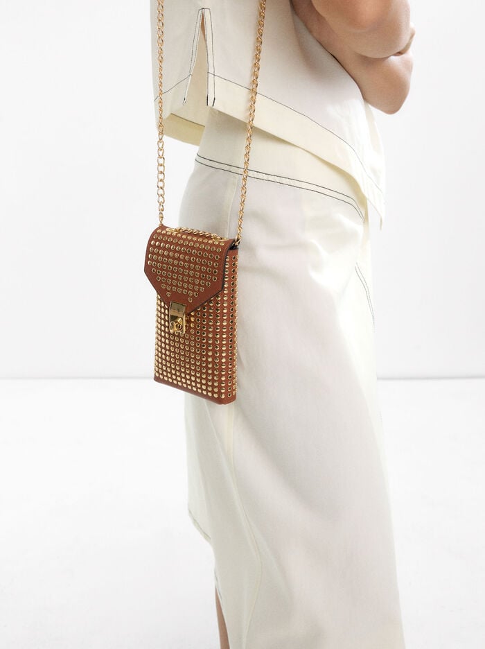 Mobile phone bag with studs