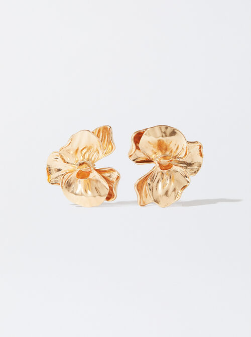 Flower Golden Earrings