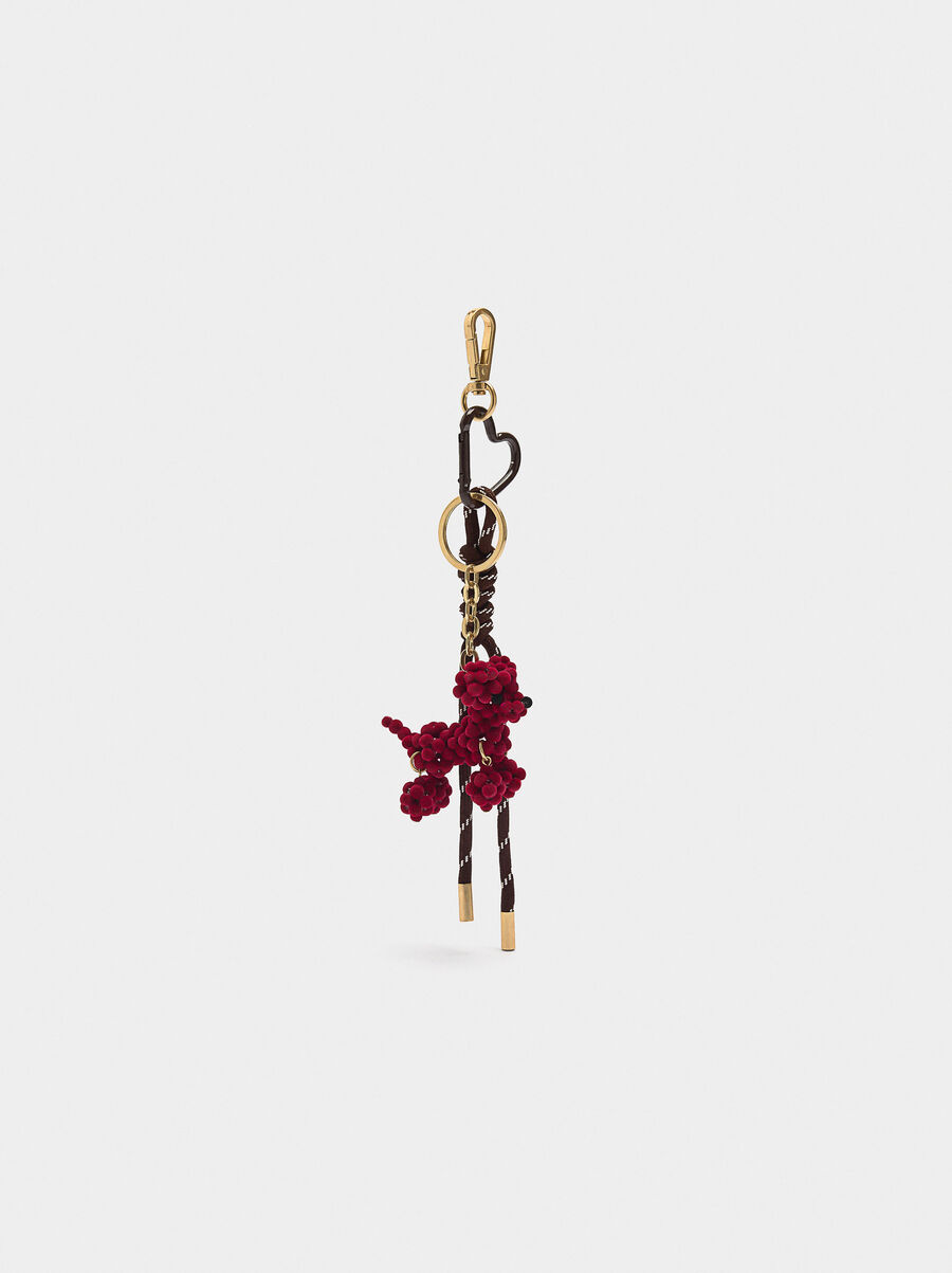 Dog keychain charm