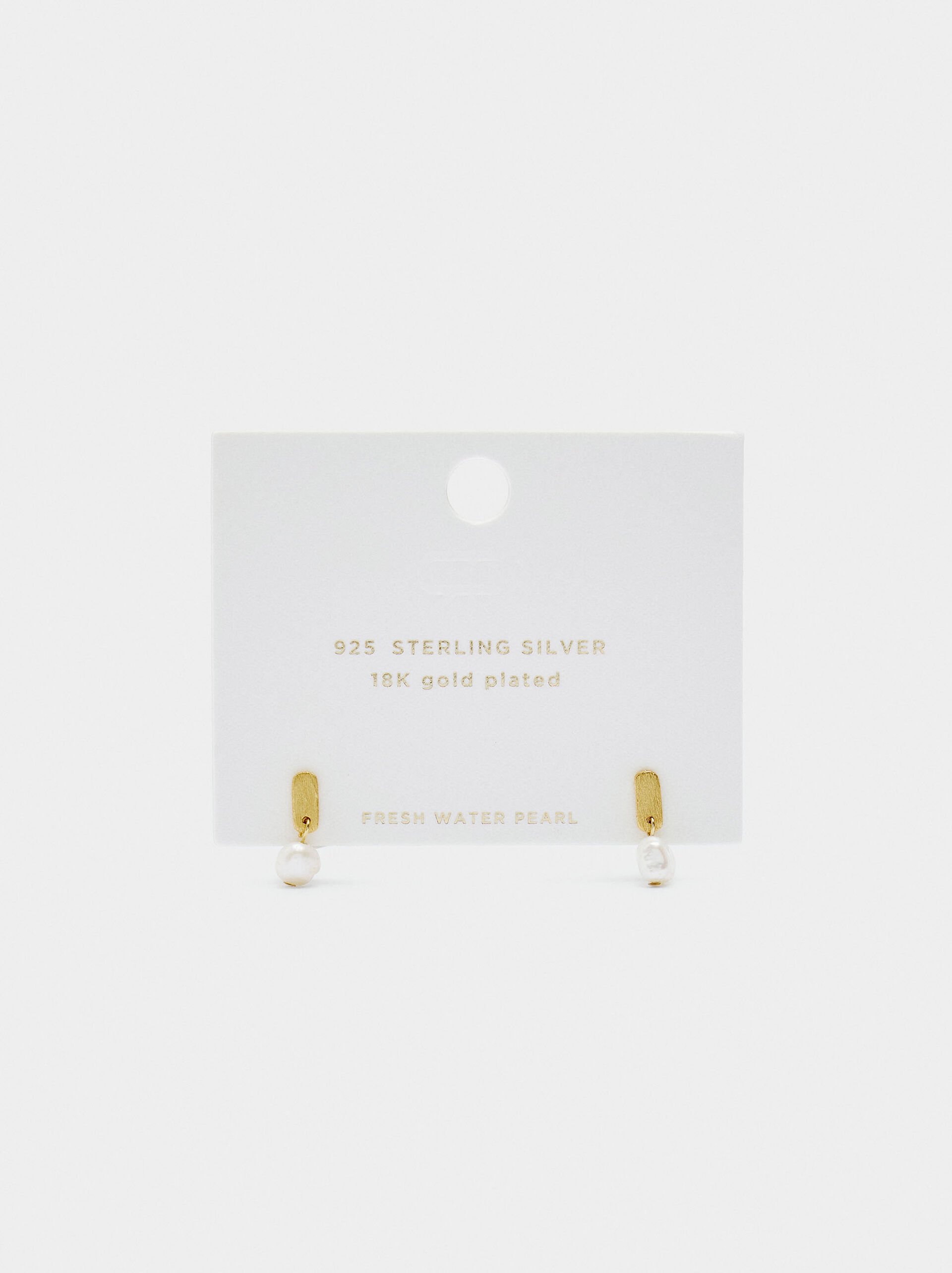 Earrings with freshwater pearls - 925 sterling silver image number 3.0
