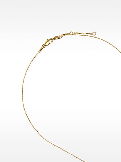 Collar corto con cuarzo azul – acero inoxidable