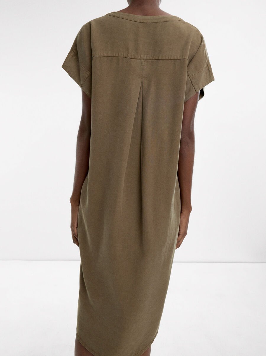 Vestido corto 100% lyocell