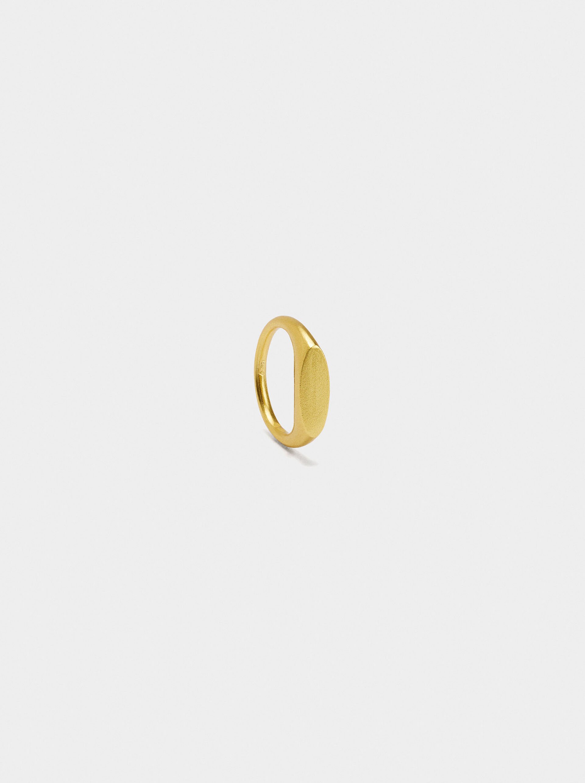 Ring with oval detail - 925 sterling silver image number 1.0