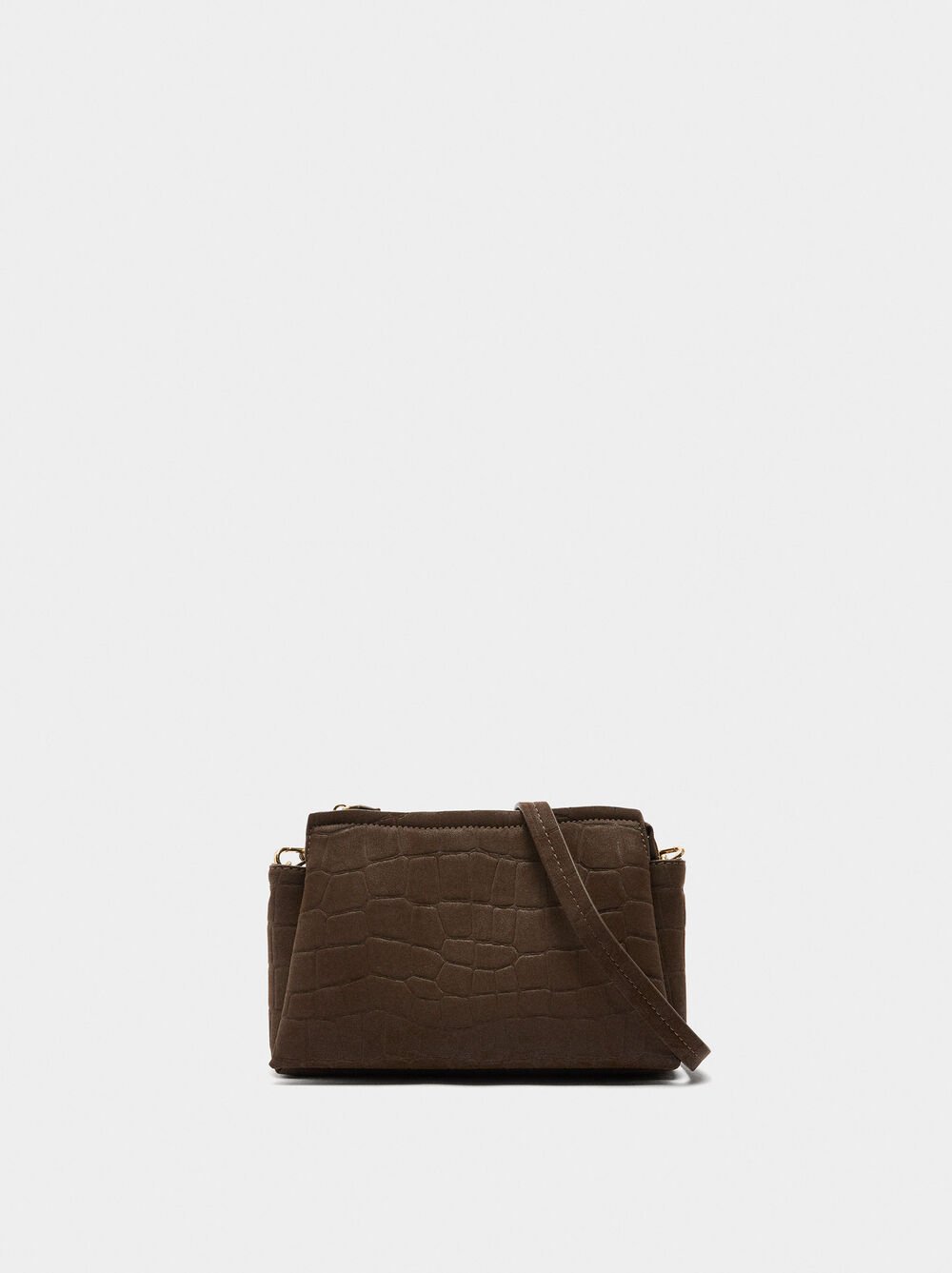 Crossbody bag with animal engraving