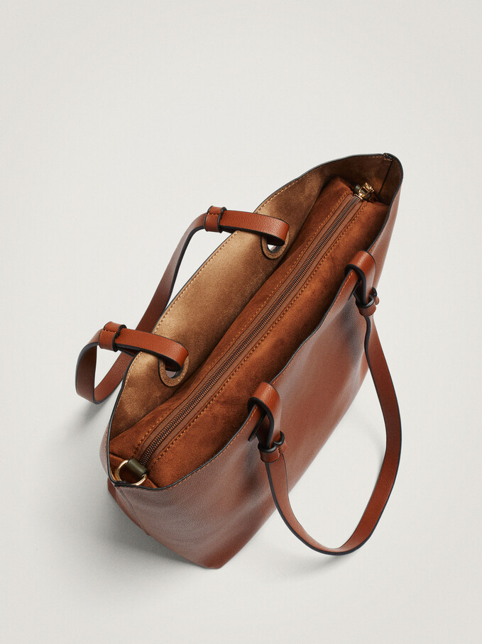 Tote Bag With Removable Interior, Camel, hi-res
