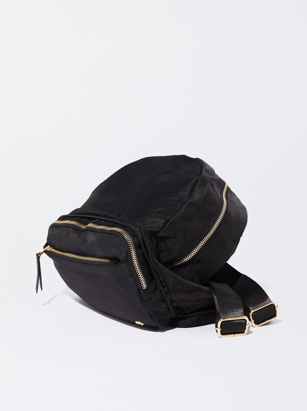 Convertible nylon backpack