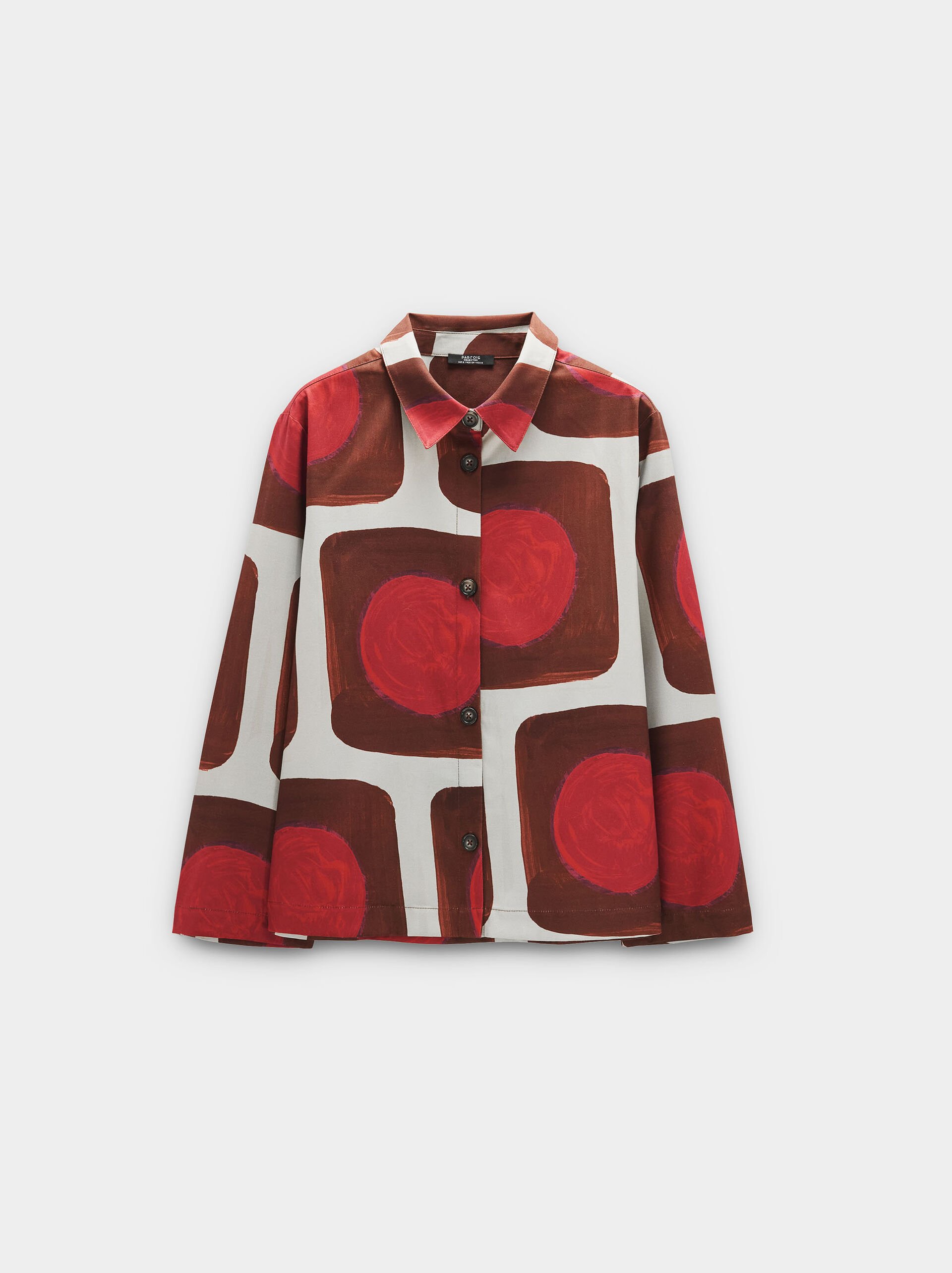 Printed lyocell shirt image number 5.0