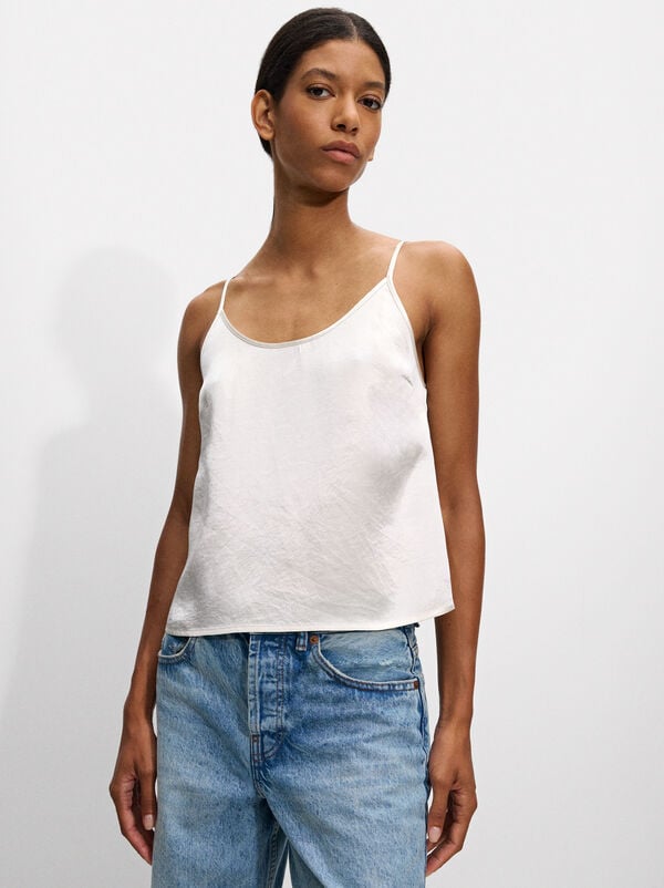 Satin top