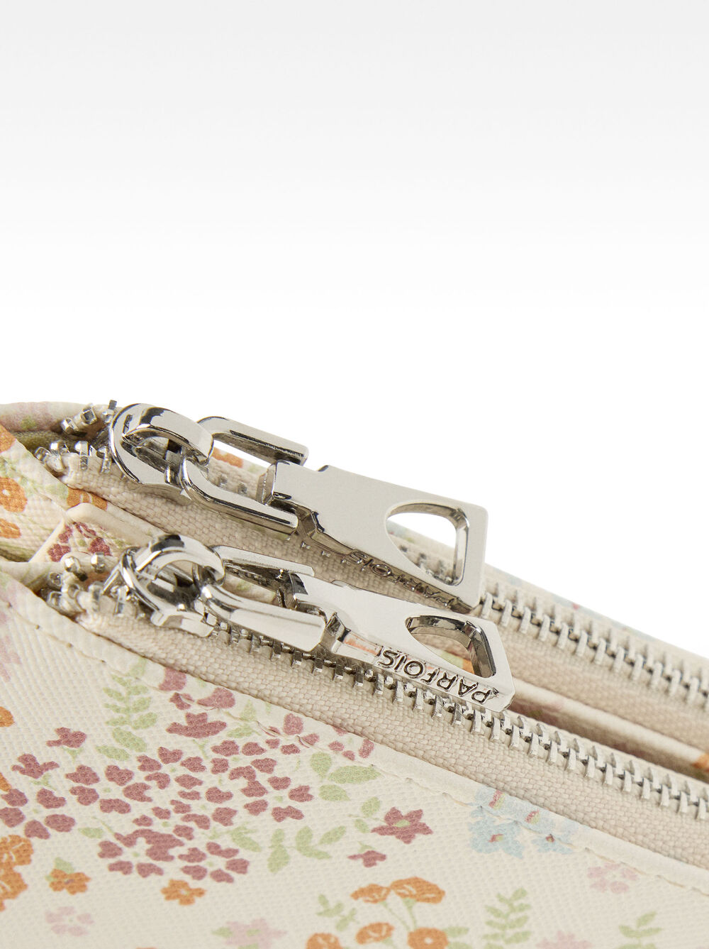 Wallet with textured floral print