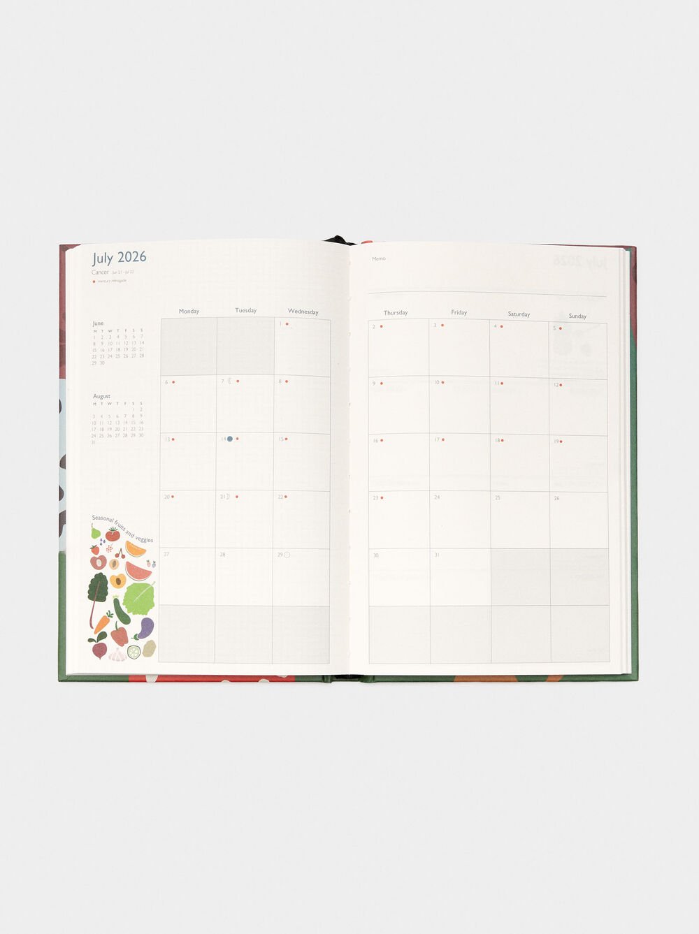 Agenda imprimée 2026