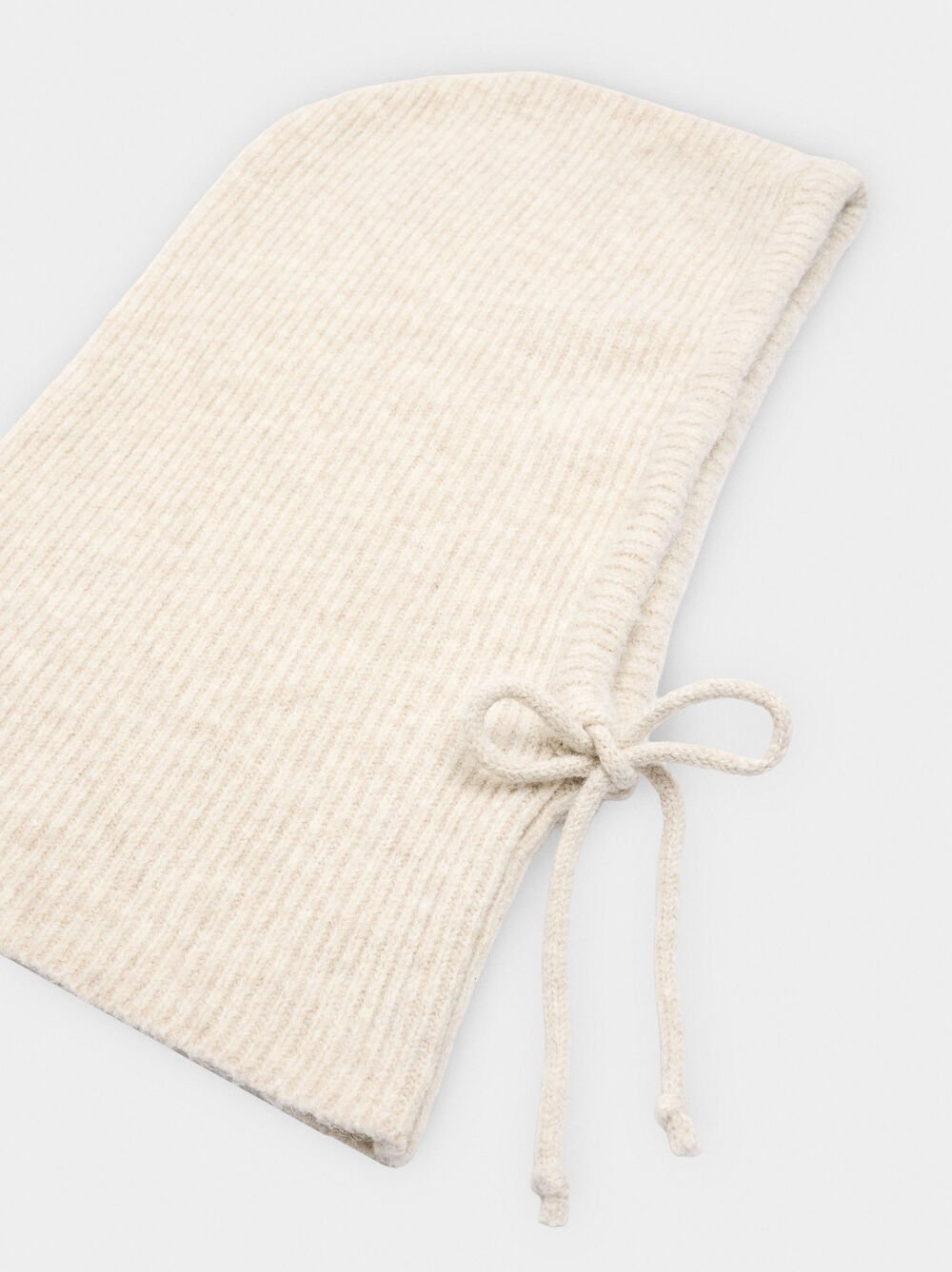 Knit balaclava with straps