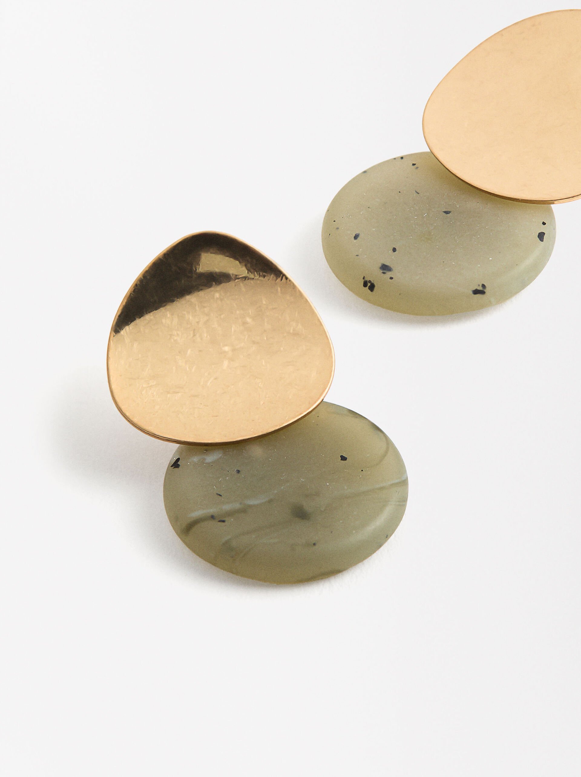 Pendientes efecto piedra image number 1.0