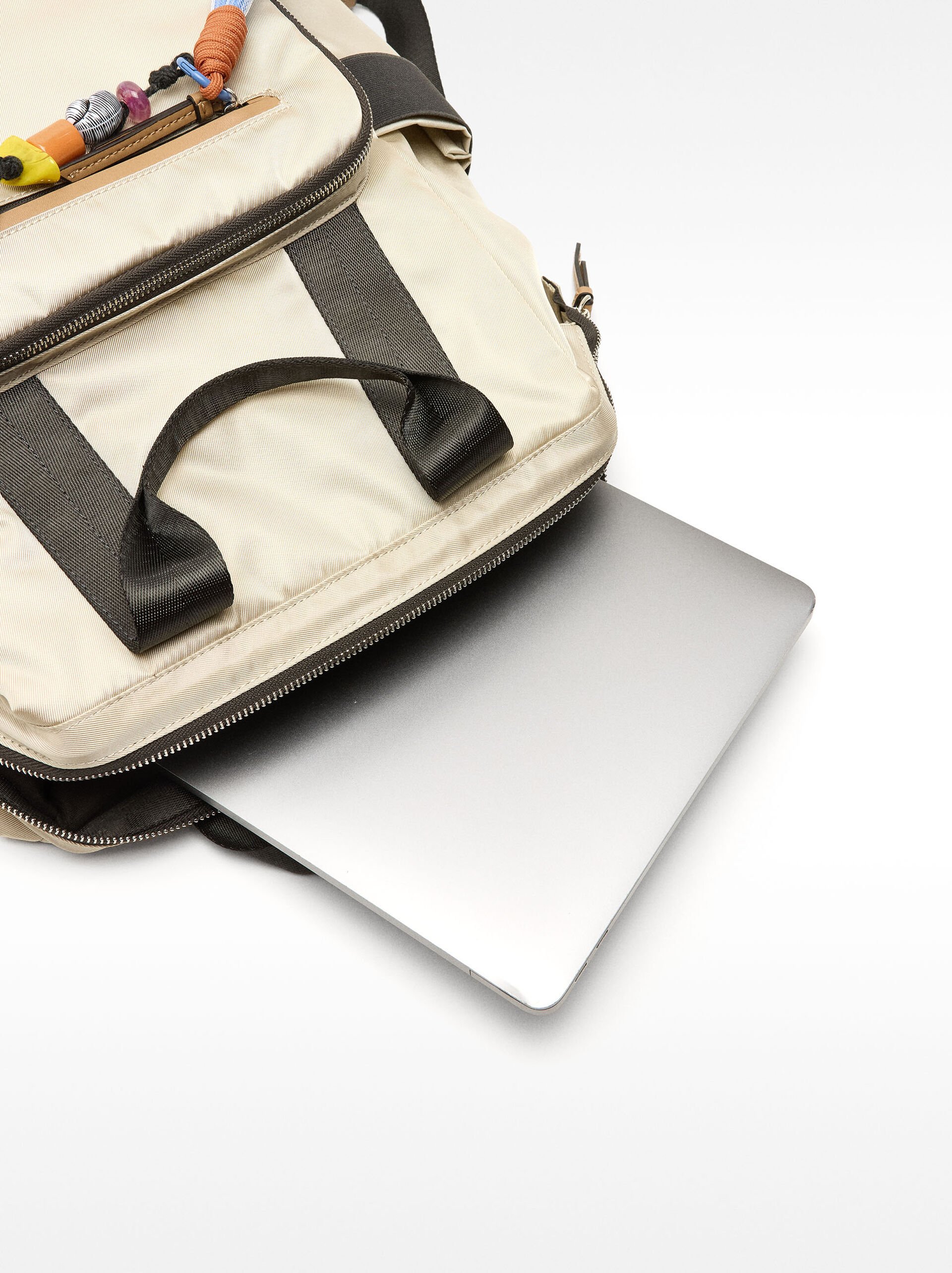 Nylon-effect backpack for 13" laptop image number 5.0