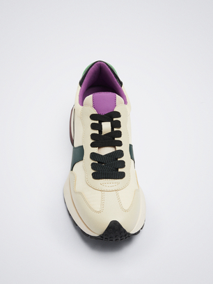 Contrast Trainers, Beige, hi-res