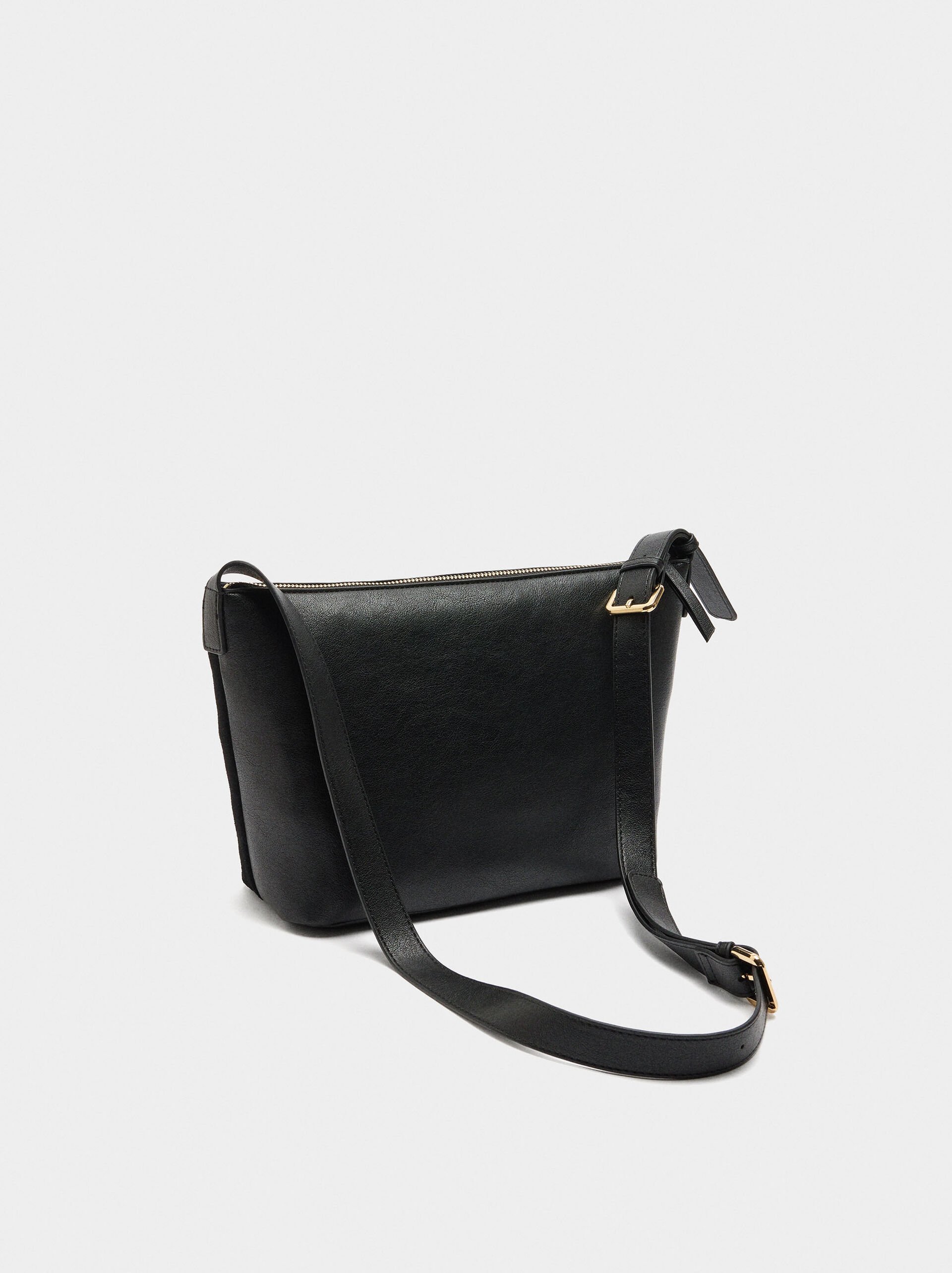 Shoulder bag with leather image number 3.0