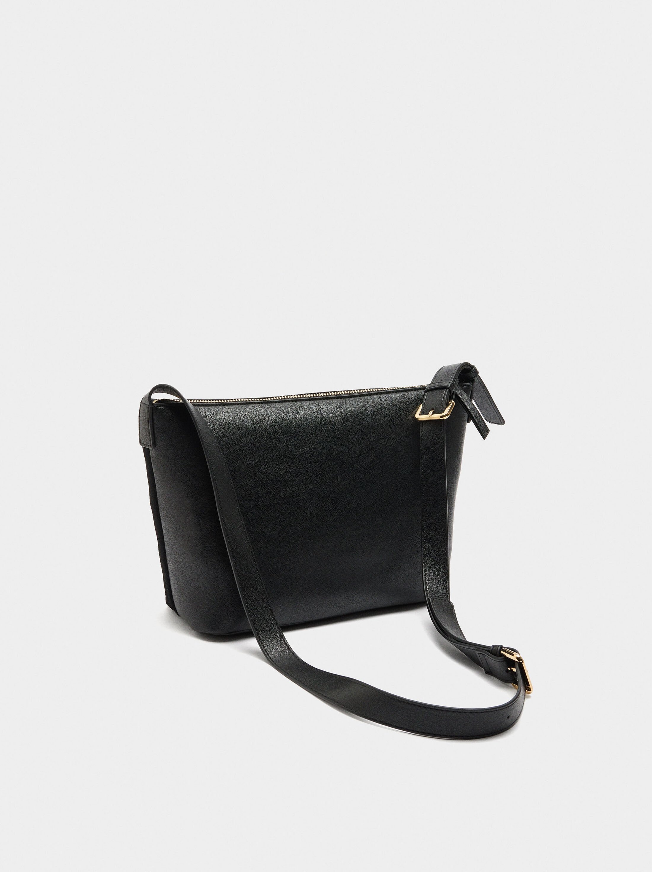 Shoulder bag with leather image number 3.0