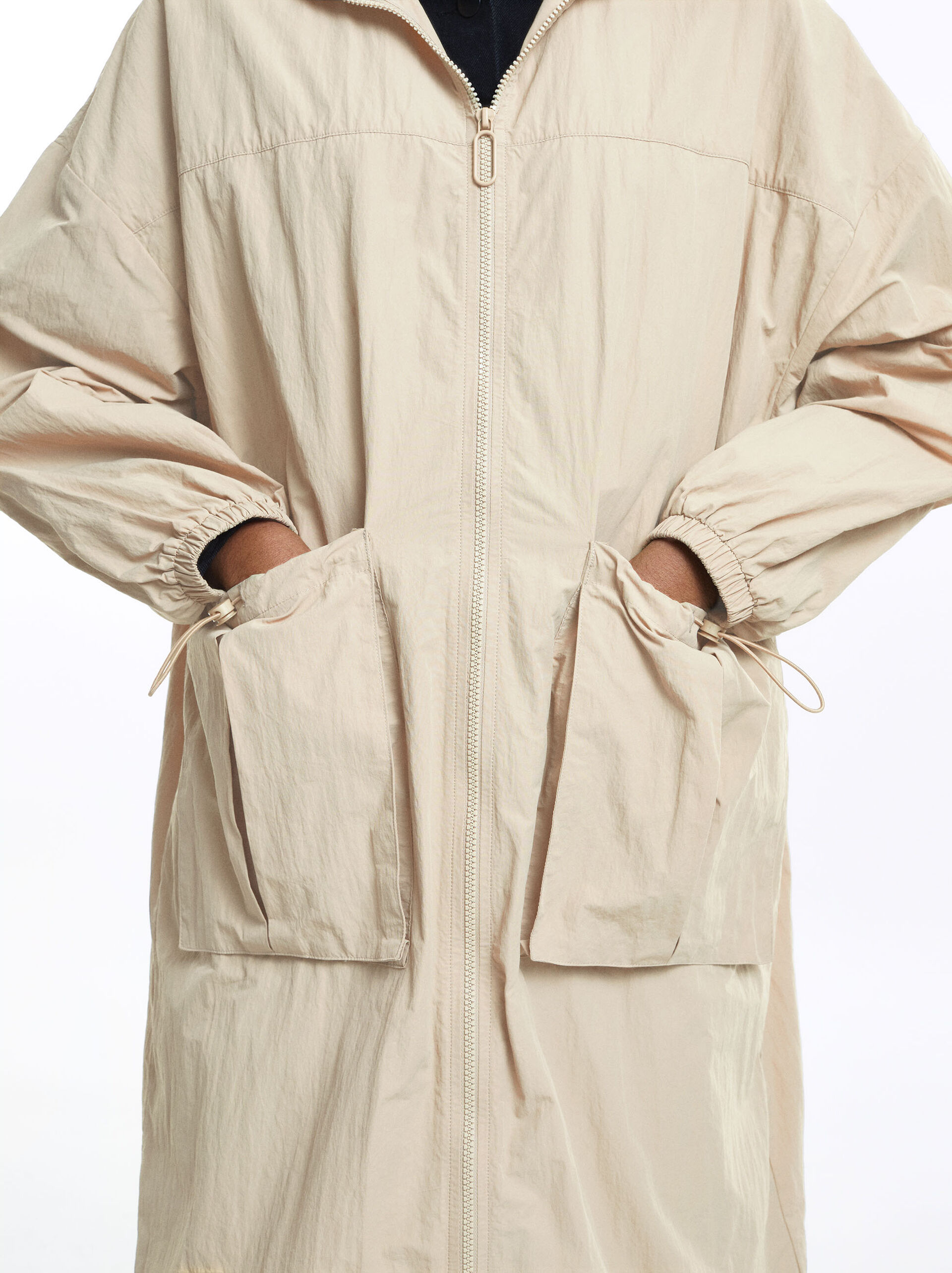 Long Parka With Pockets image number 4.0