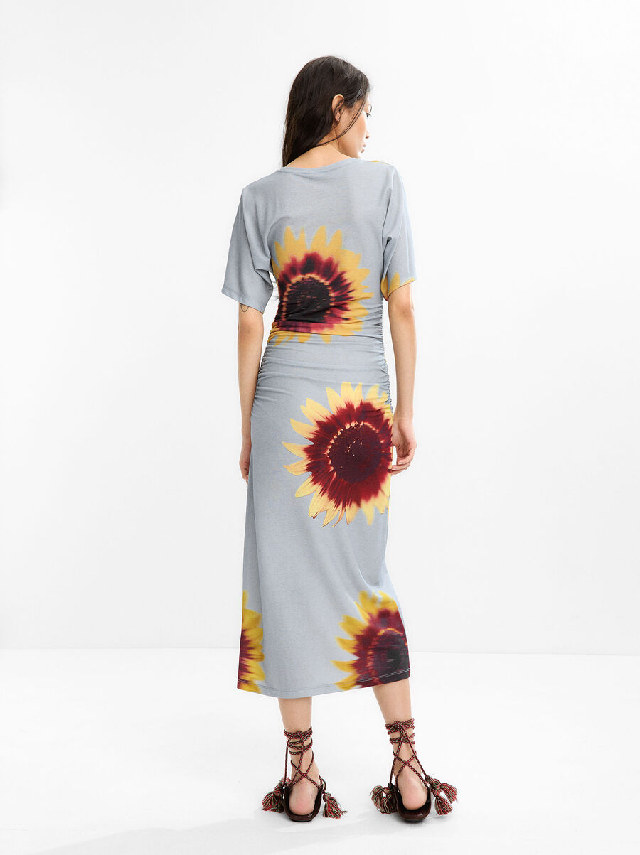 Floral printed midi dress