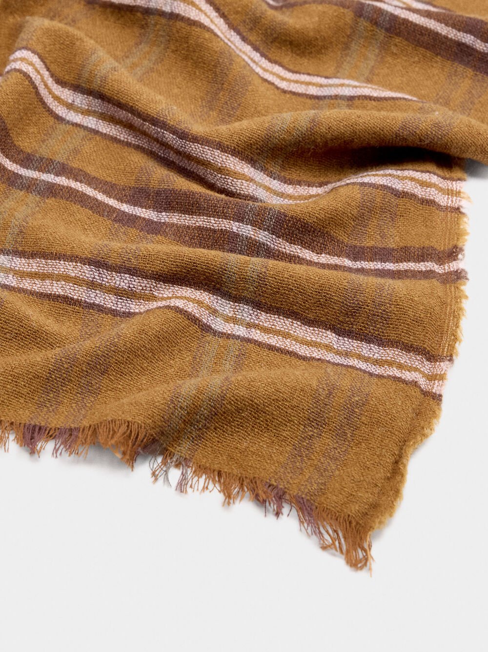 Printed pashmina with wool