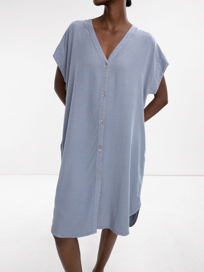 Vestido corto 100% lyocell