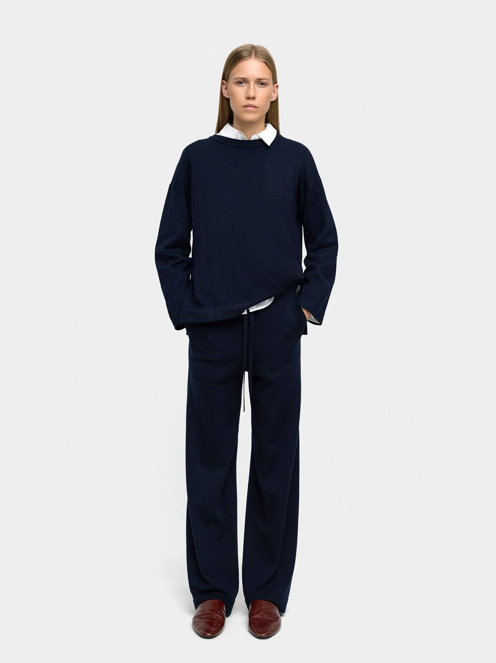 Pullover aus glattem Strick