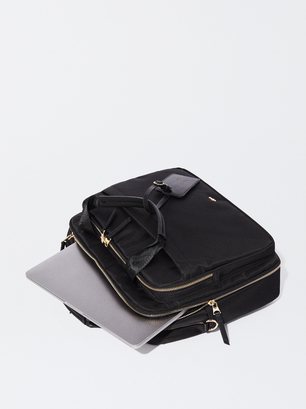 Nylon 13" Laptop Bag , Black, hi-res