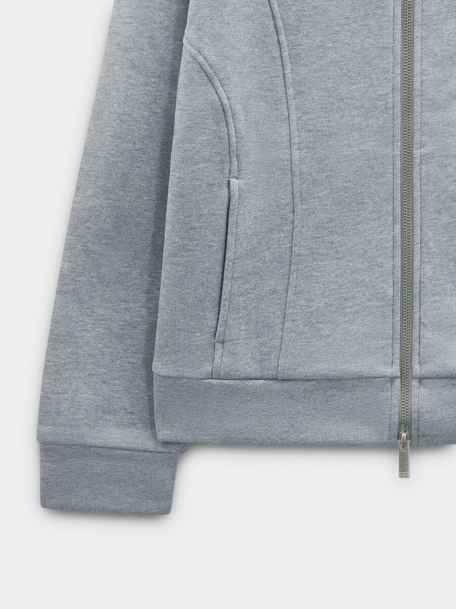 Cotton hooded sweatshirt