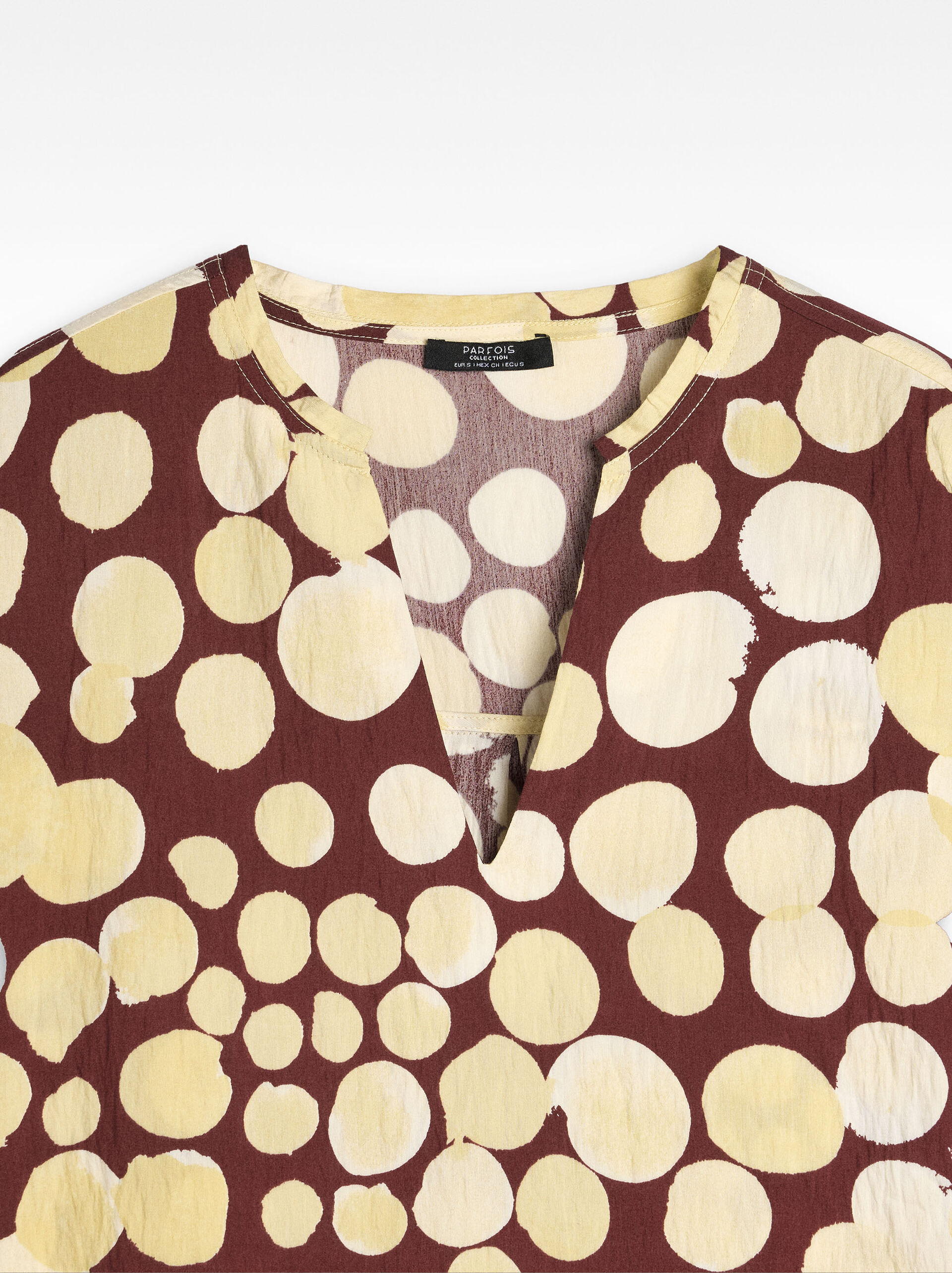 Textured printed top image number 6.0